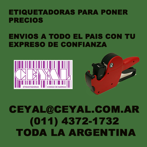 Etiquetadoras manuales en ARGENTINA (011) 4372-1732
