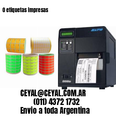 0 etiquetas impresas