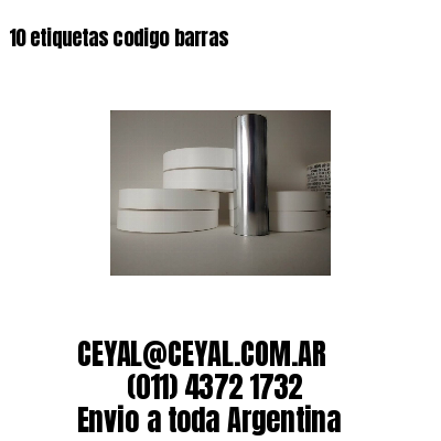 10 etiquetas codigo barras