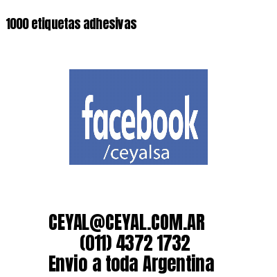 1000 etiquetas adhesivas