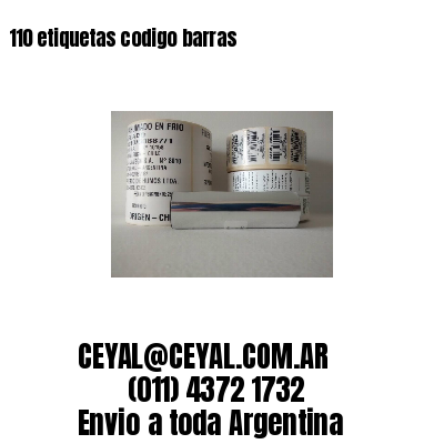 110 etiquetas codigo barras