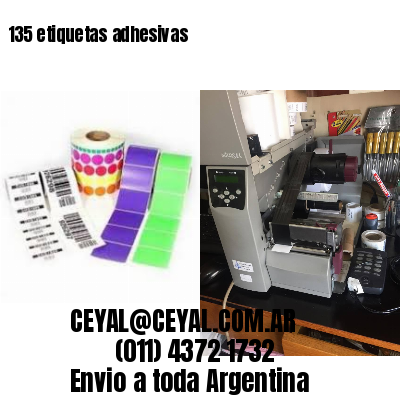135 etiquetas adhesivas