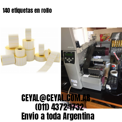 140 etiquetas en rollo