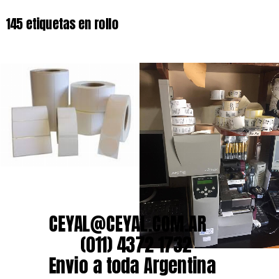 145 etiquetas en rollo
