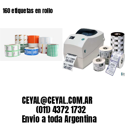 160 etiquetas en rollo