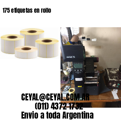 175 etiquetas en rollo