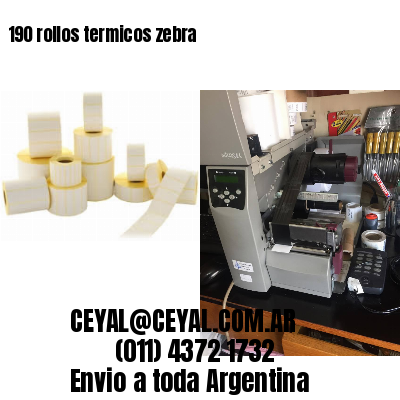 190 rollos termicos zebra