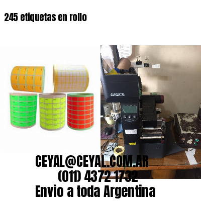 245 etiquetas en rollo
