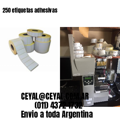 250 etiquetas adhesivas
