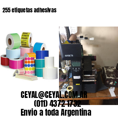 255 etiquetas adhesivas