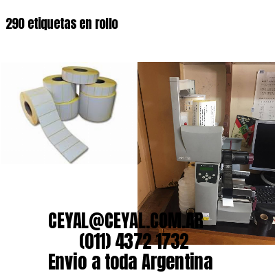 290 etiquetas en rollo