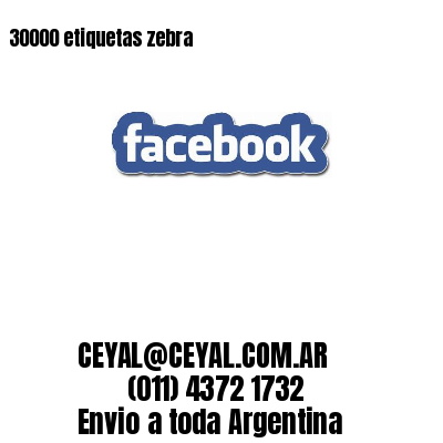 30000 etiquetas zebra
