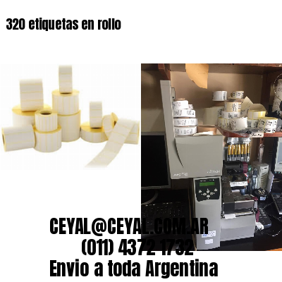 320 etiquetas en rollo