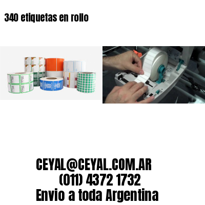 340 etiquetas en rollo