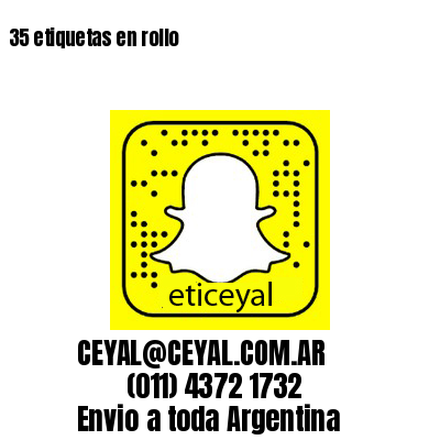 35 etiquetas en rollo