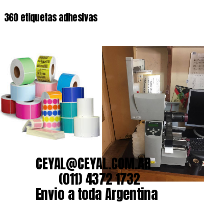 360 etiquetas adhesivas