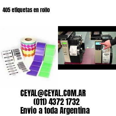 405 etiquetas en rollo