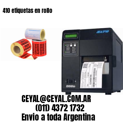 410 etiquetas en rollo