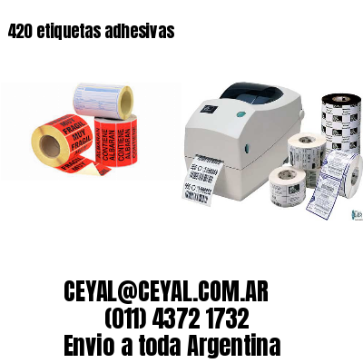 420 etiquetas adhesivas