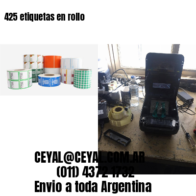 425 etiquetas en rollo