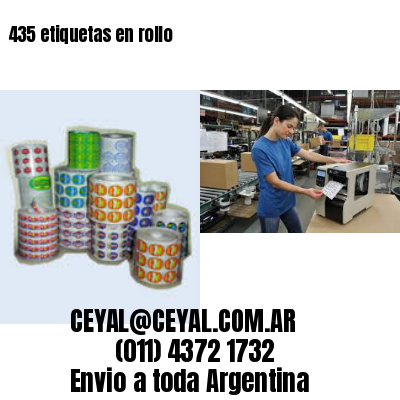 435 etiquetas en rollo