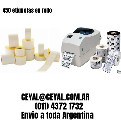 450 etiquetas en rollo