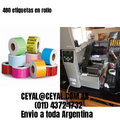 480 etiquetas en rollo