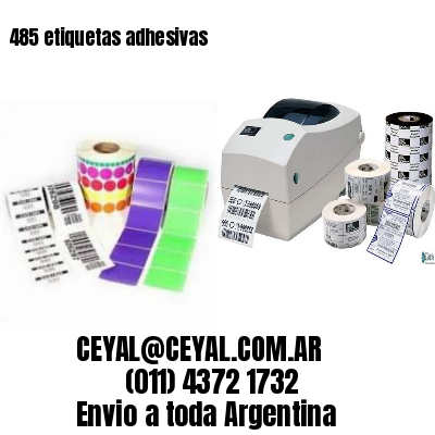485 etiquetas adhesivas