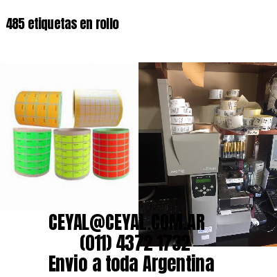 485 etiquetas en rollo