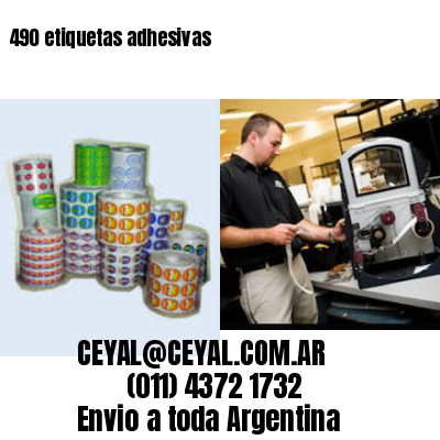 490 etiquetas adhesivas