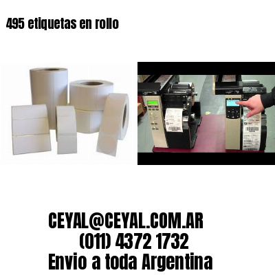 495 etiquetas en rollo