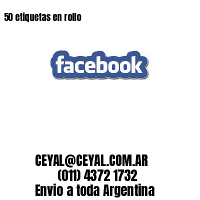 50 etiquetas en rollo
