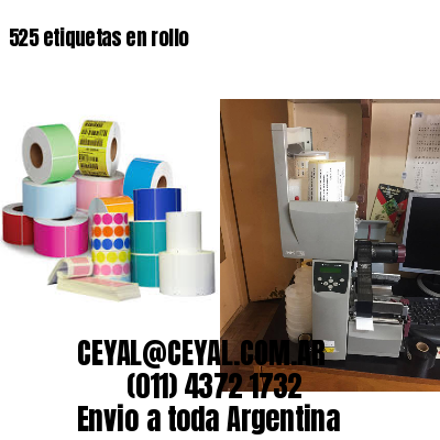 525 etiquetas en rollo