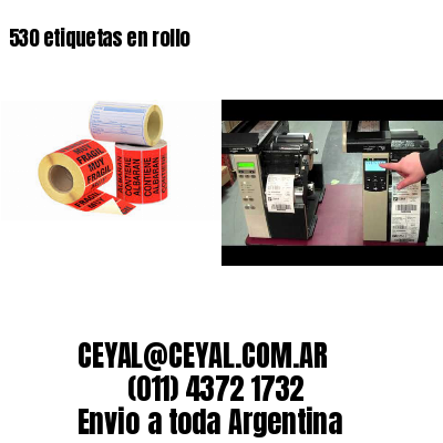 530 etiquetas en rollo