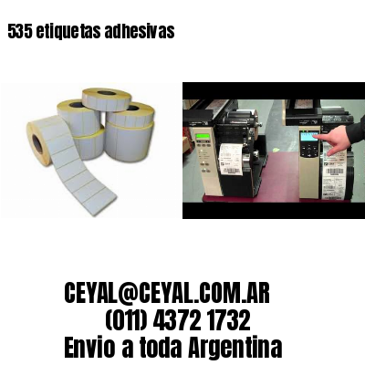 535 etiquetas adhesivas