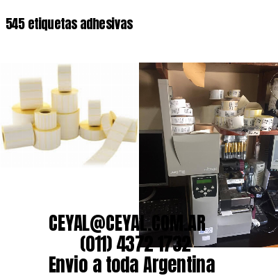 545 etiquetas adhesivas