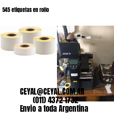 545 etiquetas en rollo