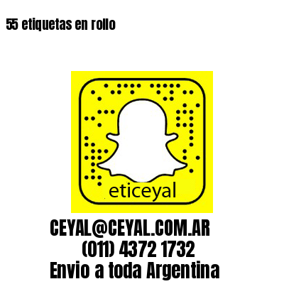 55 etiquetas en rollo