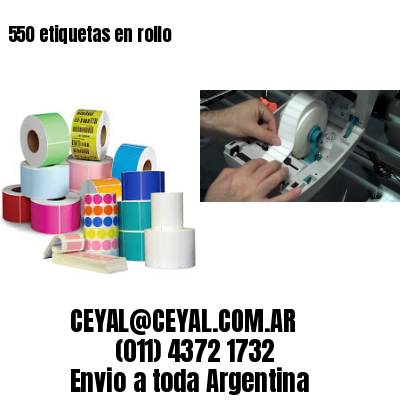 550 etiquetas en rollo