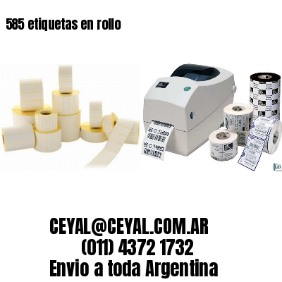 585 etiquetas en rollo