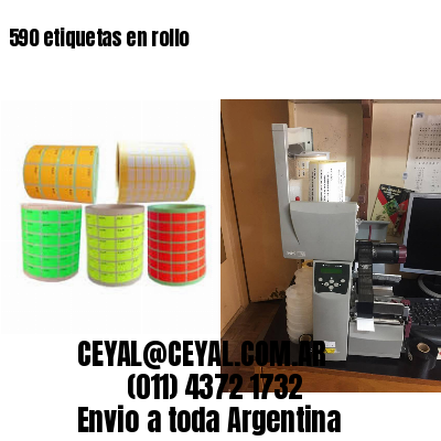 590 etiquetas en rollo