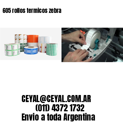 605 rollos termicos zebra