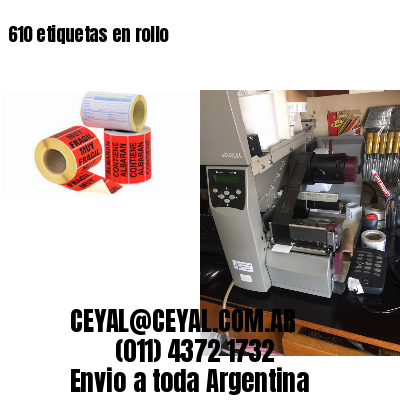 610 etiquetas en rollo