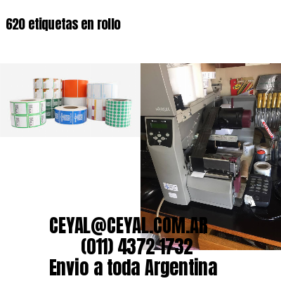 620 etiquetas en rollo