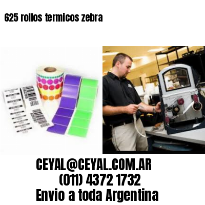 625 rollos termicos zebra