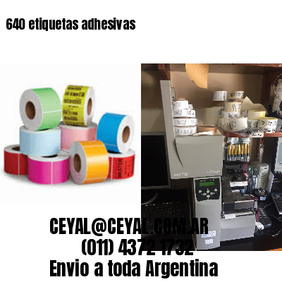 640 etiquetas adhesivas