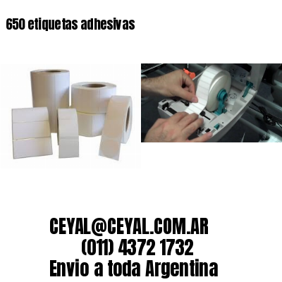 650 etiquetas adhesivas