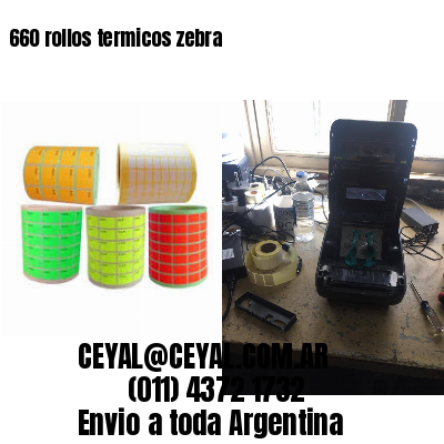 660 rollos termicos zebra