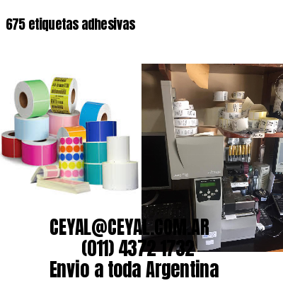 675 etiquetas adhesivas