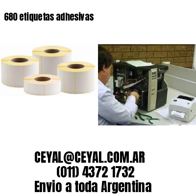 680 etiquetas adhesivas